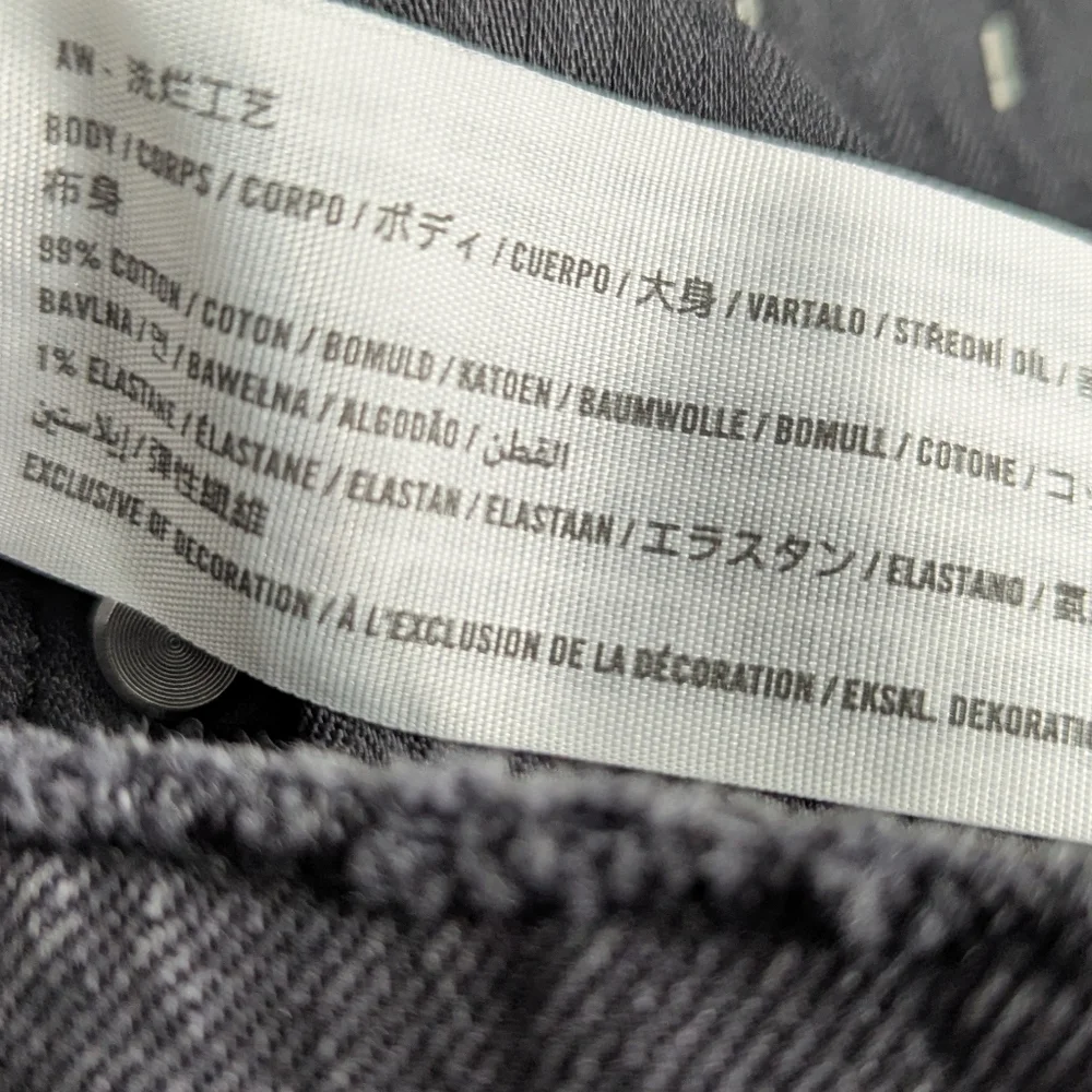 Abercrombie & Fitch Curve Love The Mom Short High Rise Shorts Black 26 / 2 NEW - Picture 6 of 6